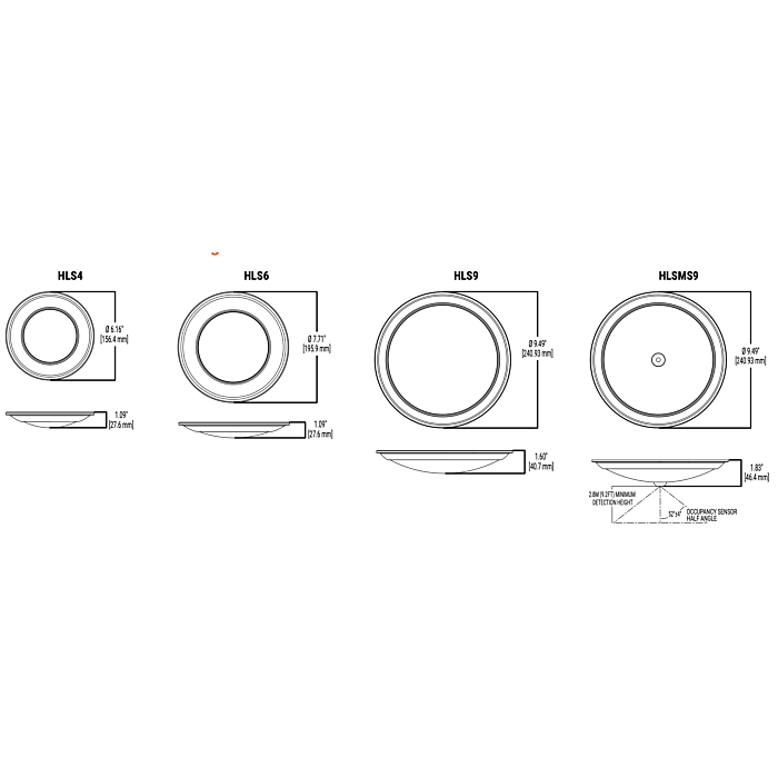 Halo HLS9129301EWH 9" Disc Light
