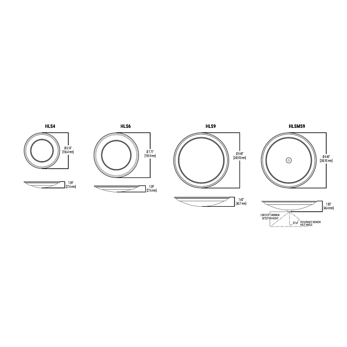 Halo HLS9129401EWH-CA 9" Disc Light, CA T20