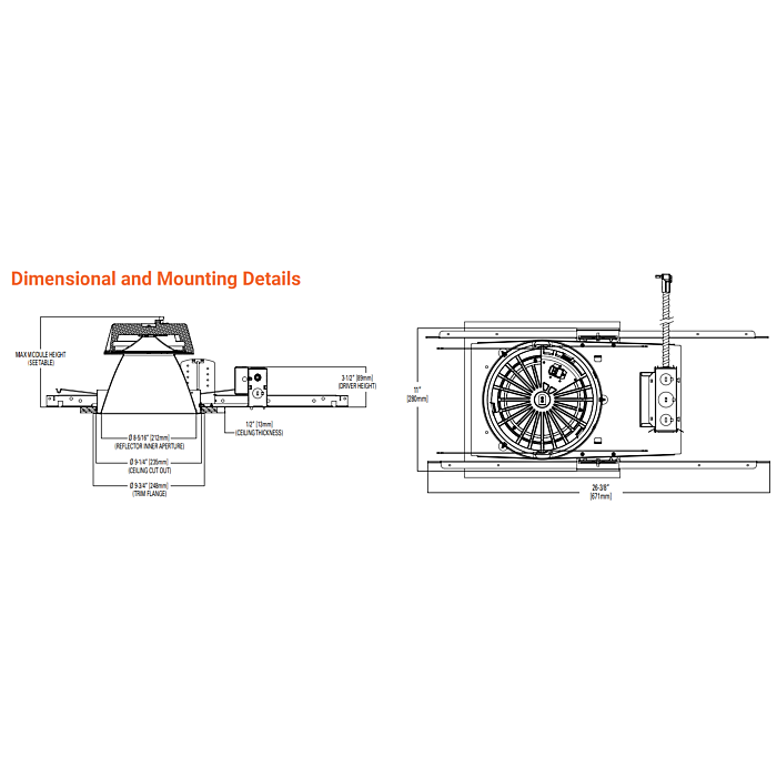 Halo HM80520835 8" LED New Construction Housing
