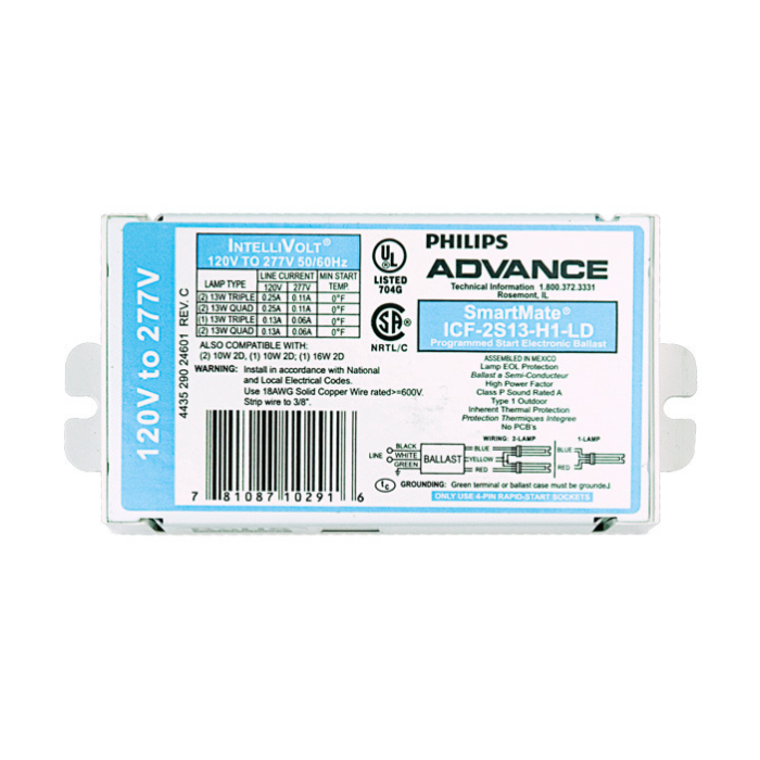 Advance SmartMate ICF-2S13-H1-LD  Electronic Compact Fluorescent (CFL) Ballast (NON-Kit)