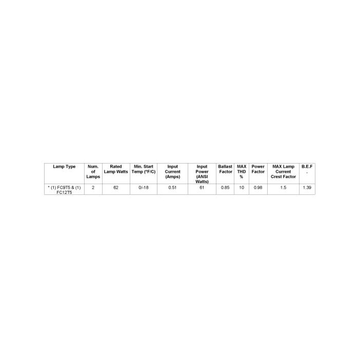Advance SmartMate ICF-2S42-M2-BS Electronic Compact Fluorescent (CFL) Ballast (NON-Kit, has studs on bottom)