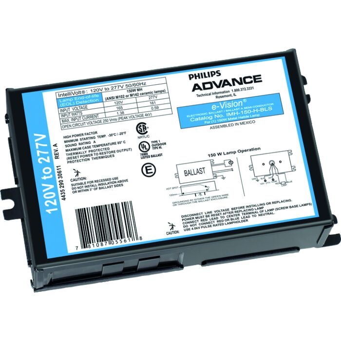 Advance e-Vision IMH-150-H-BLS Watt Metal Halide Ballast 