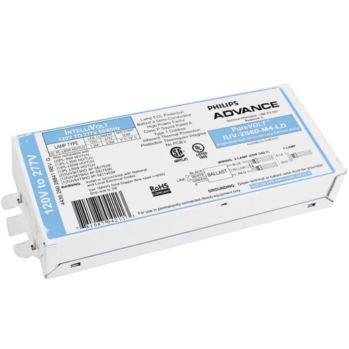 Philips Advance PureVolt IUV-2S60-M4-LD Germicidal Ballast