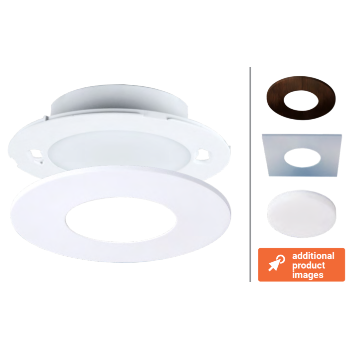 Halo JBD4079FS1EWH 4" Slim Light w/ Round Matte White Trim