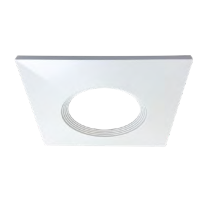 Halo JBD4STRMMWB 4" Square Baffle Trim in Matte White