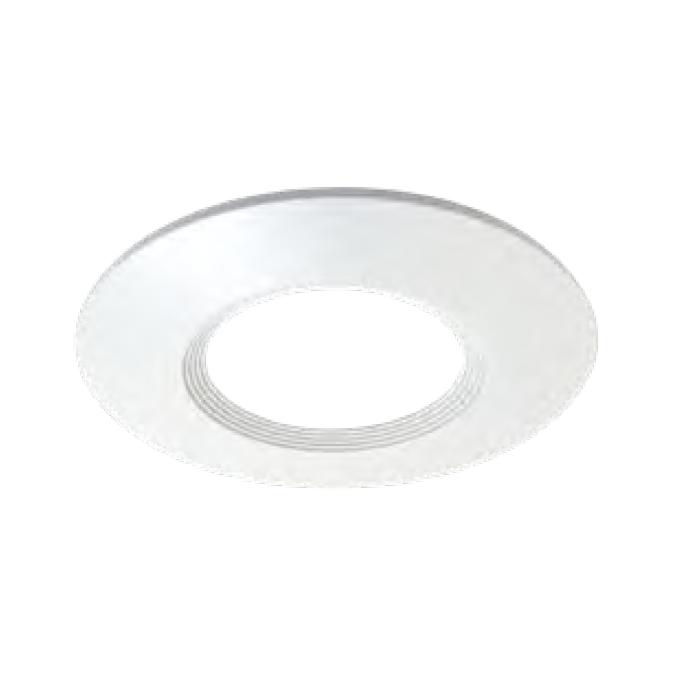 Halo JBD4TRMMWB 4" Round Baffle Trim in Matte White