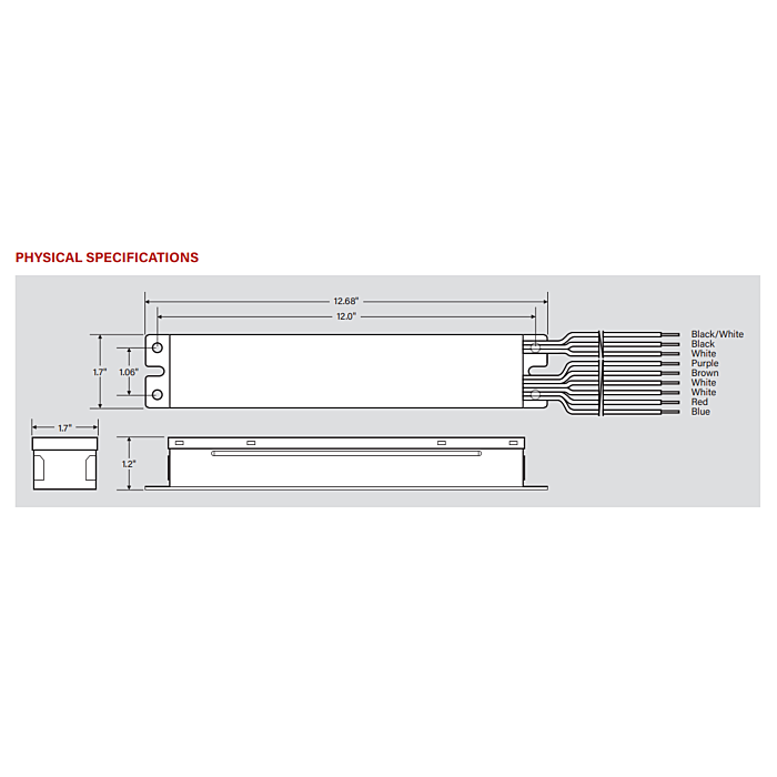 Keystone KT-EMRG-LED-12-1200-AC 12W Constant Wattage LED Emergency Back-Up Driver