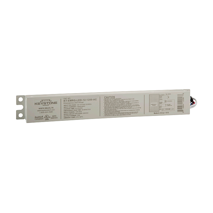 Keystone KT-EMRG-LED-12-1200-AC 12W Constant Wattage LED Emergency Back-Up Driver