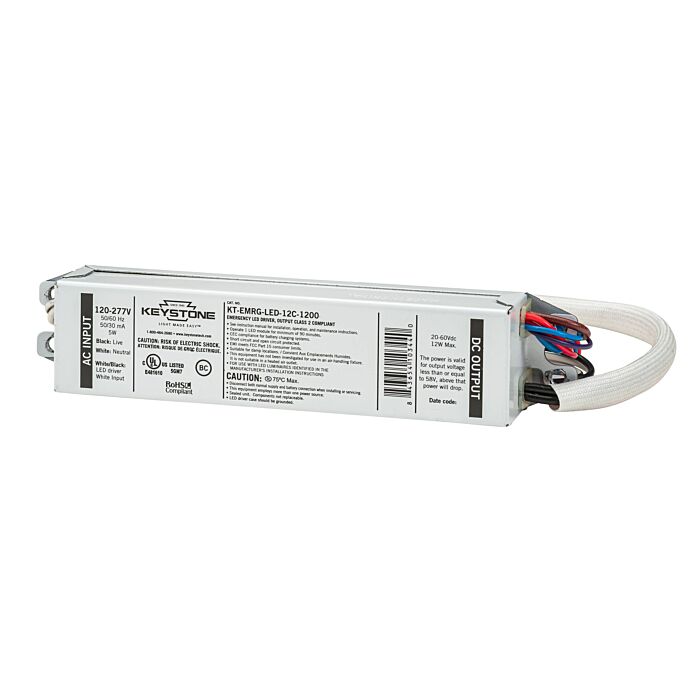 KT-EMRG-LED-12C-1200 Keystone 12W Constant Power Emergency LED Driver