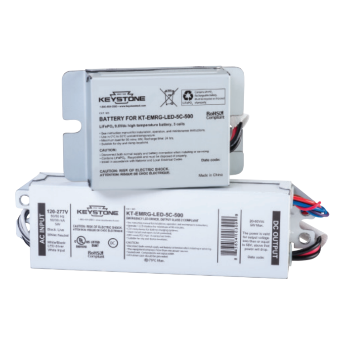 KT-EMRG-LED-5C-500 Keystone 5W Constant Power Emergency LED Driver