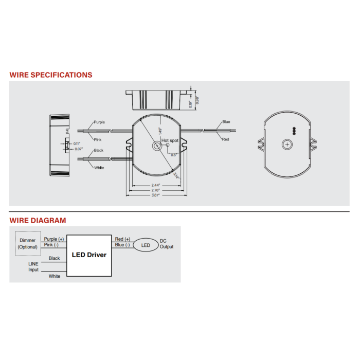 KTLD-25-UV-SC1050-56-VDIM-AQ7 Keystone SmartCurrent 25w Constant Current LED Driver