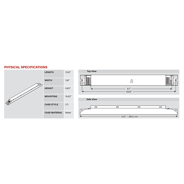 KTLD-50-UV-P1400-55-VDIM-CR-LT1 Keystone SmartCurrent Flex Linear 50w Constant Current LED Driver