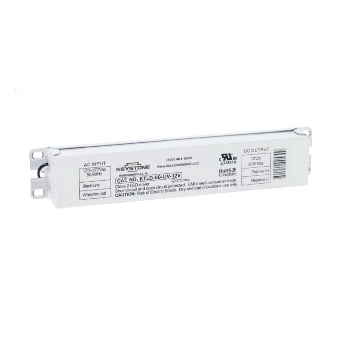 KTLD-60-UV-12V Keystone 60w Constant Voltage LED Driver