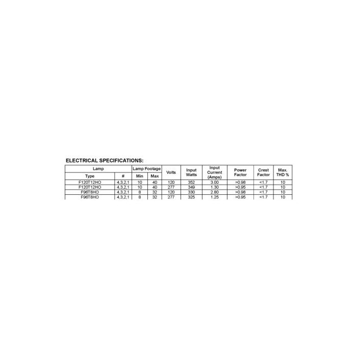 Keystone KTSB-E-1040-14-UV Electronic Sign Ballast