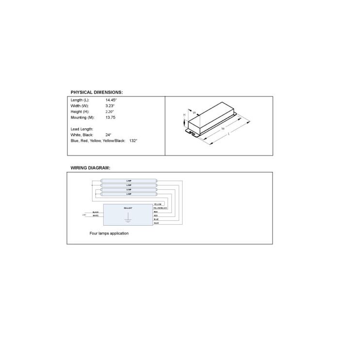 Keystone KTSB-E-1040-14-UV Electronic Sign Ballast