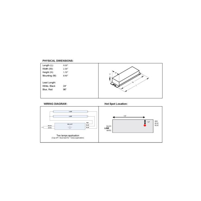 Keystone KTSB-E-0216-12-UV Electronic Sign Ballast