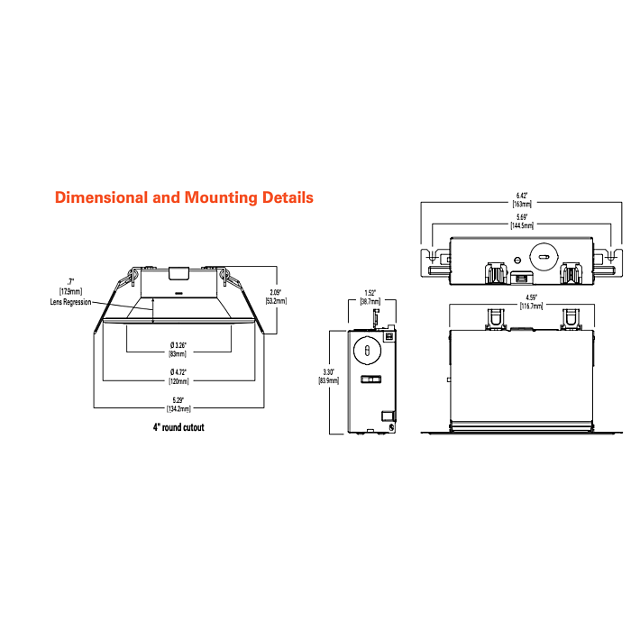 Halo LCR408RD9FSE020 4" Downlight