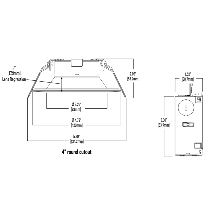 Halo LCR412RD9FSE020 4" Downlight