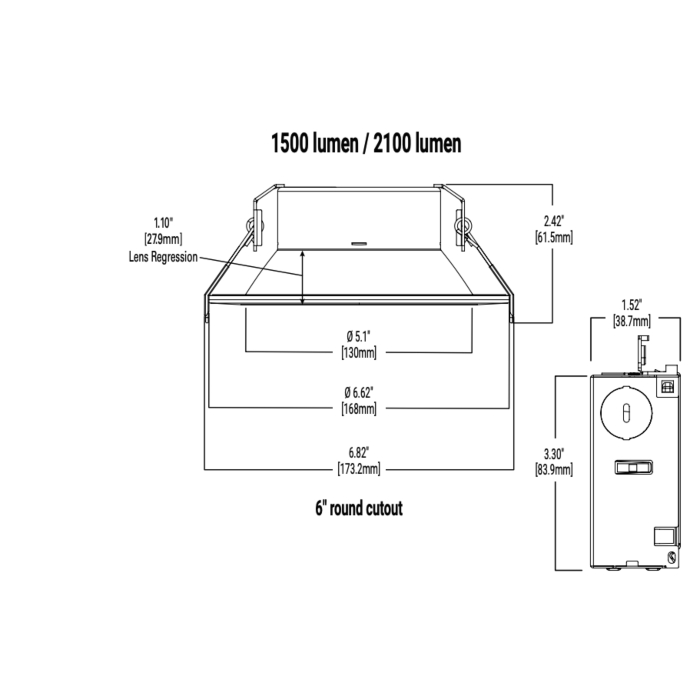 Halo LCR615RD9FSE020 6" Downlight