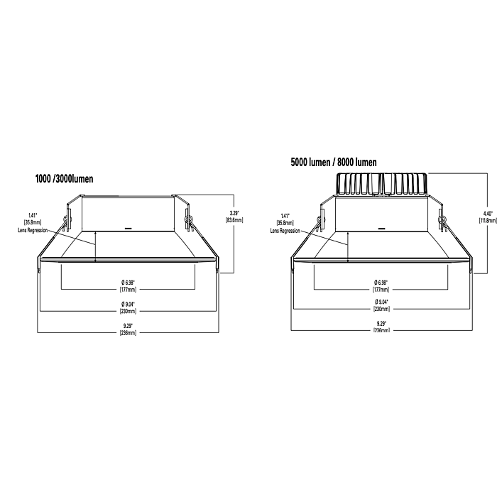 Halo LCR810RD9FSE020 8" Downlight