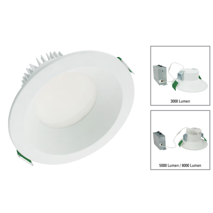 Halo LCR810RD9FSE040 8" Round Canless LED Downlight & Wallwash