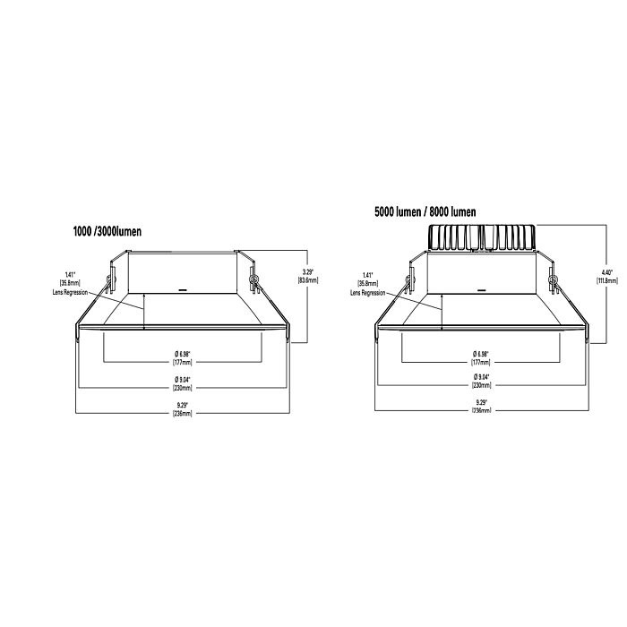 Halo LCR830RD9FSE010 8" Downlight