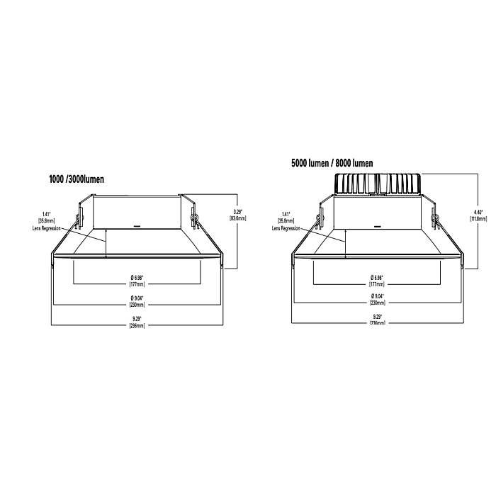 Halo LCR850RD9FSE010 8" Downlight