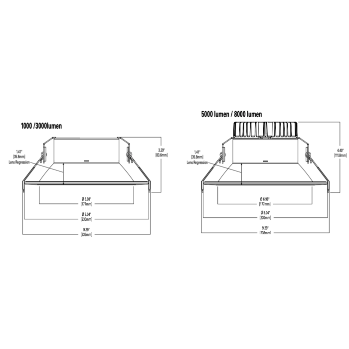 Halo LCR880RD9FSE010 8" Downlight