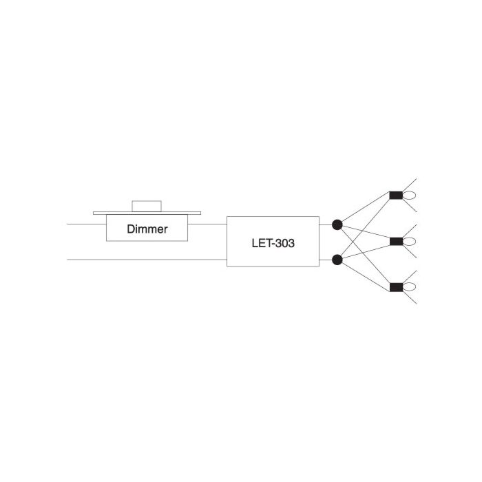 Lightech LET-303-12 300 Watt Dimmable Halogen Transformer 