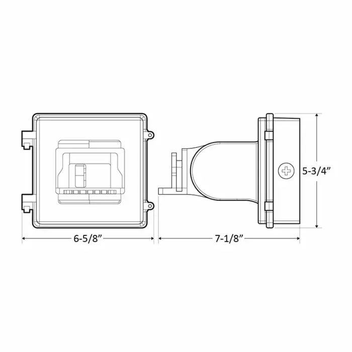 Westgate LFX-AWB - Adjustable Wall Junction Box for LFX  & LF4PRO Series