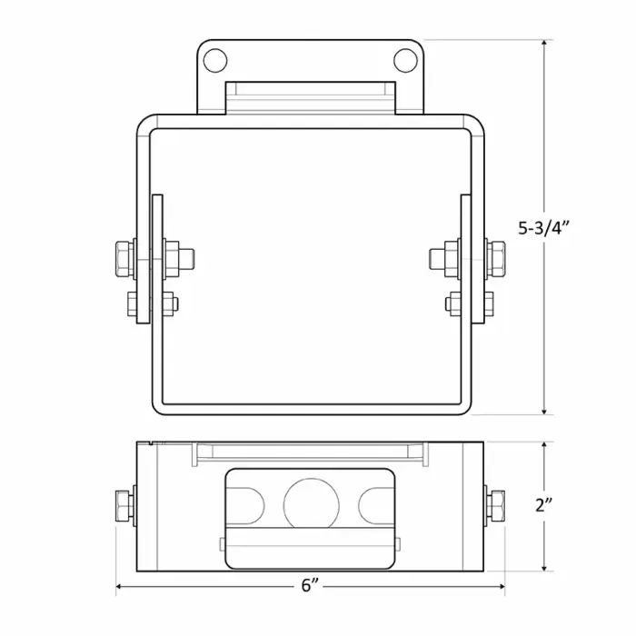 Westgate LFX-YK - Yoke Mount for LXF and LF4Pro - Bronze