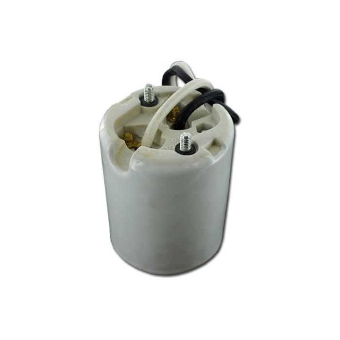 4KV Mogul Base Socket - Terminal Screws with 11" Leads