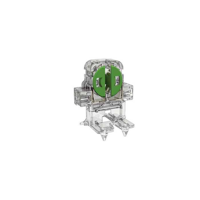 T5 Miniature Bi-Pin - Unshunted, Rotary locking lamp holder with bottom spit pin mounting