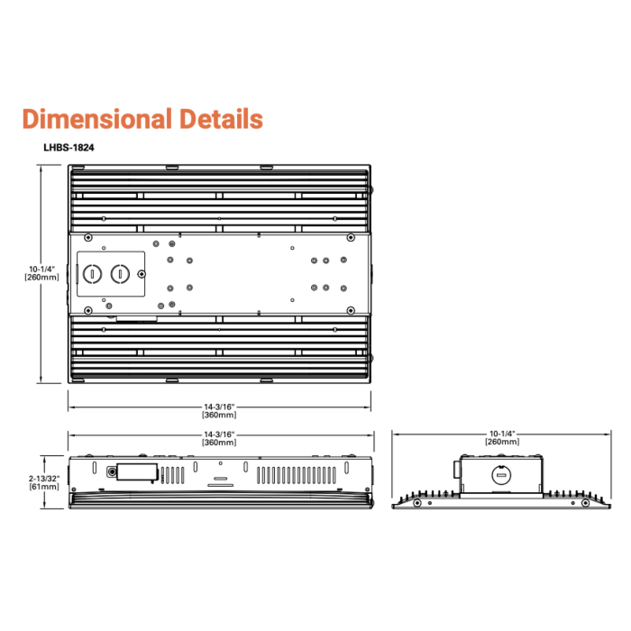Metalux LHBS-1824-UNV-L84050-U Linear Lensed High Bay