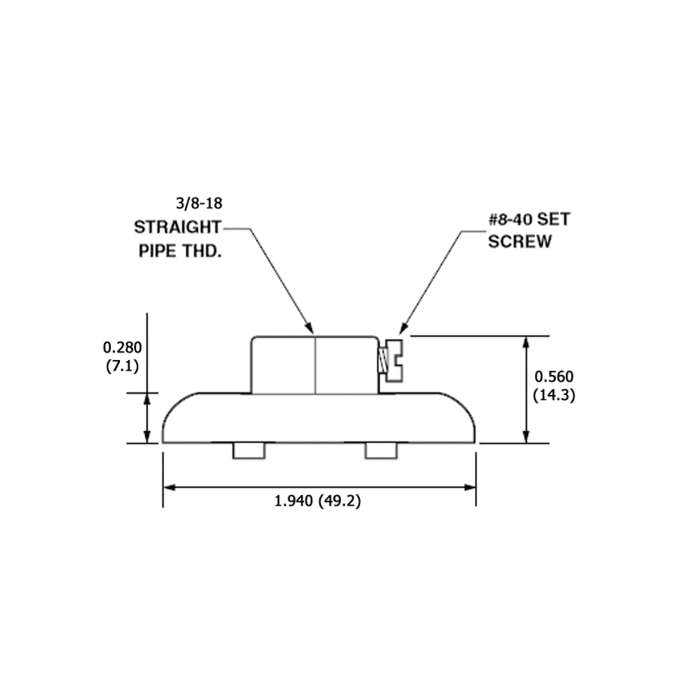 4KV Mogul Base Socket with 3/8" Metal IPS Cap