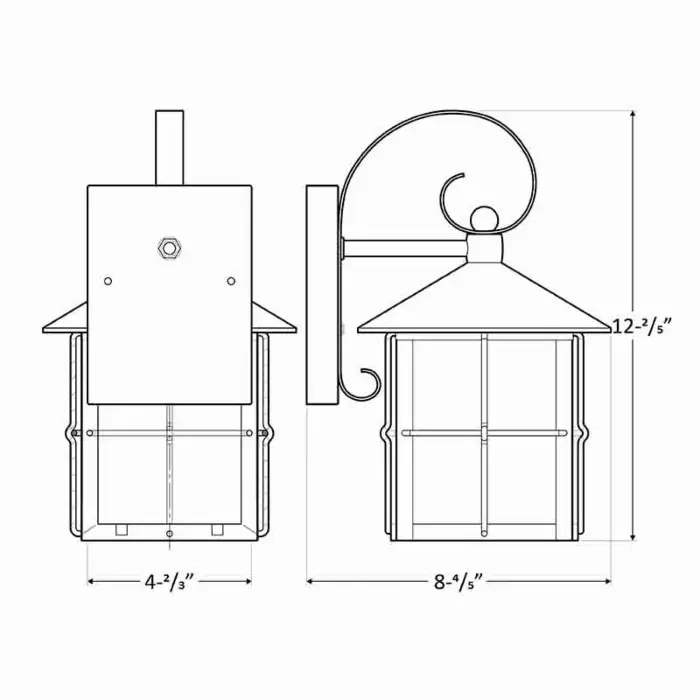 Westgate MFG LRS-L-MCT5-BK - LED Outdoor Wall Lantern MCT 2700K/3000K/3500K/4000K/5000K
