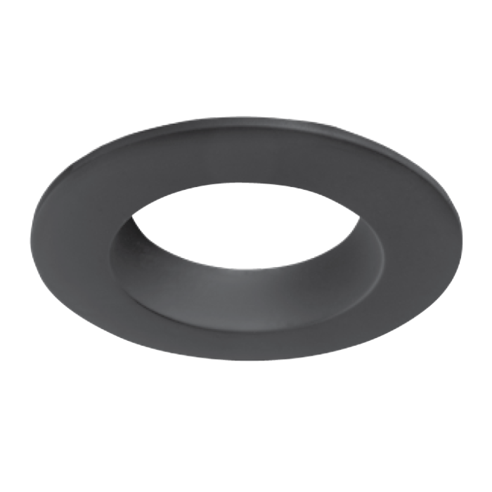 Halo LT6OMB 6" Smooth Splay Overlay in Matte Black