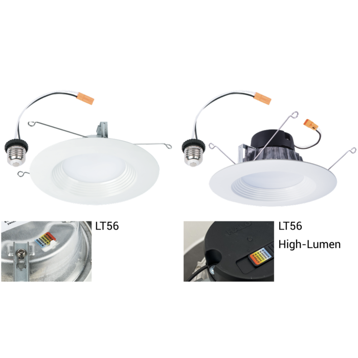 Halo LT56129FS1EWHR LT56 5/6 inch LED retrofit baffle trim