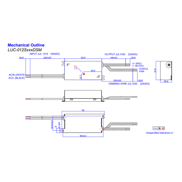 LUC-012S070DSM Inventronics 12W Constant Current LED Driver