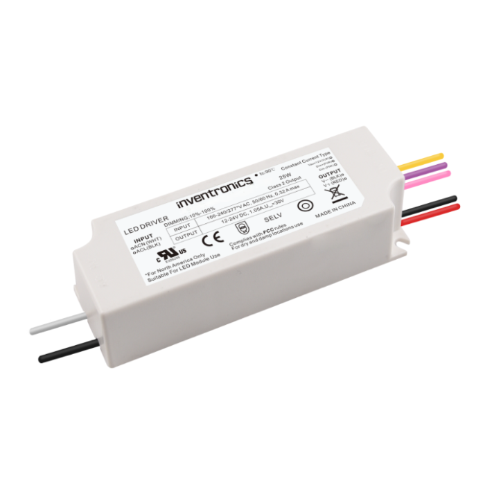 LUC-024S050DSP Inventronics 24W Constant Current LED Driver