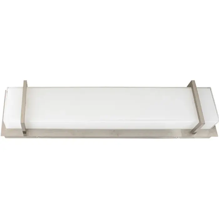 Westgate MFG LVA-24-MCT5-BN 24in Multi-CCT Vanity Light with Cube PC Lens, 16W, 2700K/3000K/3500K/4000K/5000K