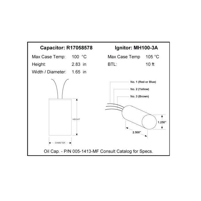 Universal M10048TLC3M-500K M90/M92/M140 100 Watt HID Metal Halide Ballast Kit - *DISCONTINUED*