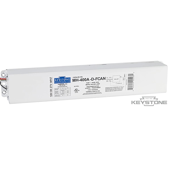 Keystone MH-400A-D-FCAN 400 Watt  Metal Halide Fcan Ballast