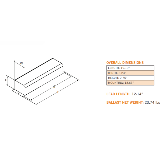 Keystone MH-400A-D-FCAN 400 Watt  Metal Halide Fcan Ballast