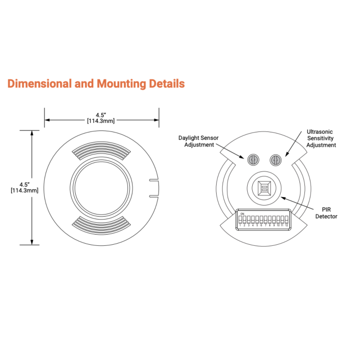 Greengate OAC-DT-2000 Ceiling Sensor Dual Technology