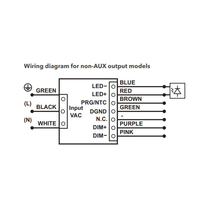 57356 / 274A1N eldoLED OTI55W1202772A0DIM1J OPTOTRONIC Indoor Compact 55w Constant Current LED Driver