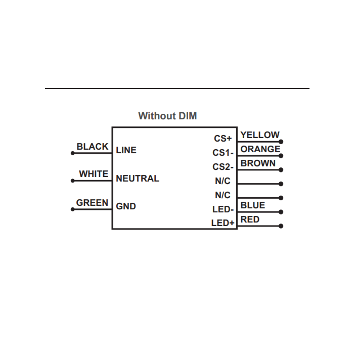 57437 / 2743WL eldoLED OT55WUNV1A2CSL OPTOTRONIC 55w Constant Current LED Driver - *DISCONTINUED*