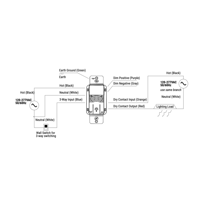 Greengate OSW-D-010-W 0-10V Dimmer, OCC Sensor