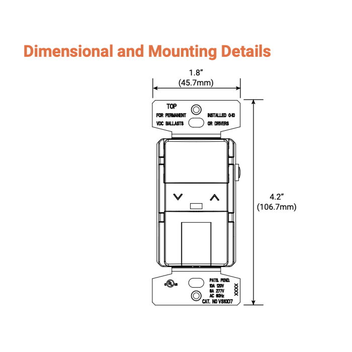 Greengate OSW-P-010-W WBSD-010M Momentary Wallswitch