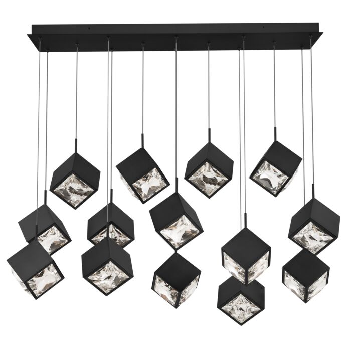 WAC PD-29314L-BK Ice Cube Linear Multi Light 4CCT